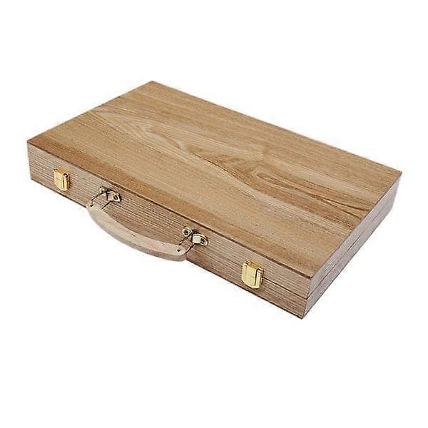 Avanceret Indlejret Træ Backgammon Brætspil. Klassisk Foldning