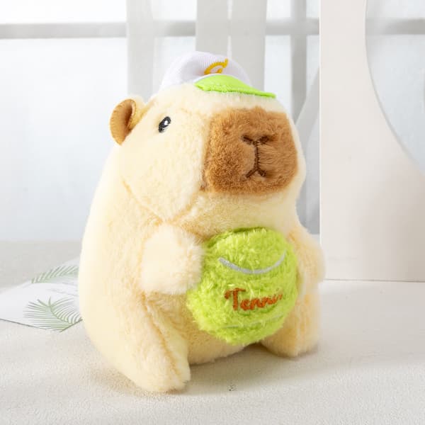 Kapybara pehmolelu Yellow Holding Ball / 12cm