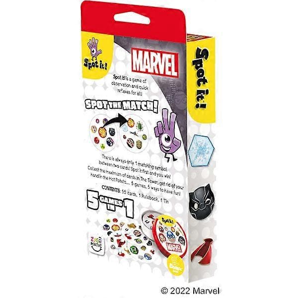 Spot it! Klassisk kortspill Alder 6+ 2 til 8 spillere (Marvel Marvel)