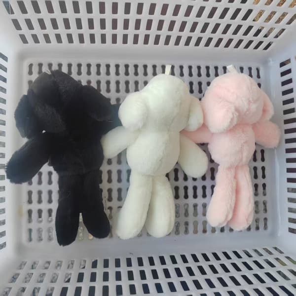 Pitkäjalkainen koiran pehmolelu tyyny Pink 19cm