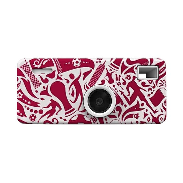 Mini bærbar retro digitalkamera, HD selfie-kamera for studenter, personlig gave Pattern 1