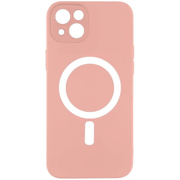 MagSafe cover til iPhone 14 Plus Blød Touch Mat Hævede Kanter Rose Rose clair