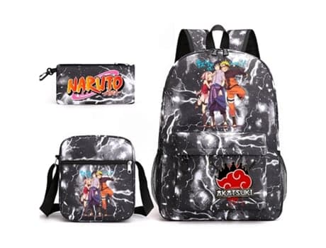 Naruto Kohree Student Ryggsäck Tredelat Set