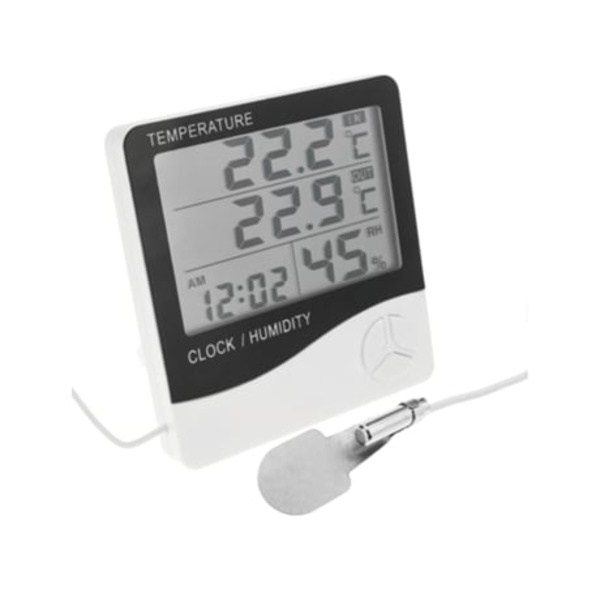 Termometer Hygrometer Digital Klocka DW-0202 BEMATIK