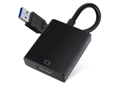 USB til HDMI Adapter USB 3.0/2.0 til HDMI Adapter 1080P Full HD Multi-Display Sort