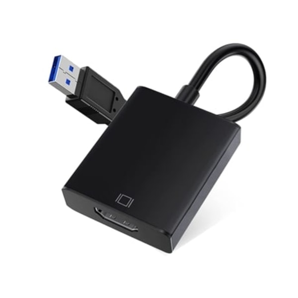 USB–HDMI-sovitin USB 3.0/2.0 – HDMI-sovitin 1080P Full HD Multi-Display Musta