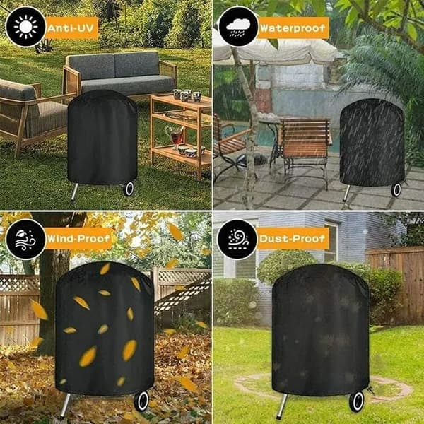 Vedenpitävä 210D Oxford BBQ-grillisuoja, 58x77cm