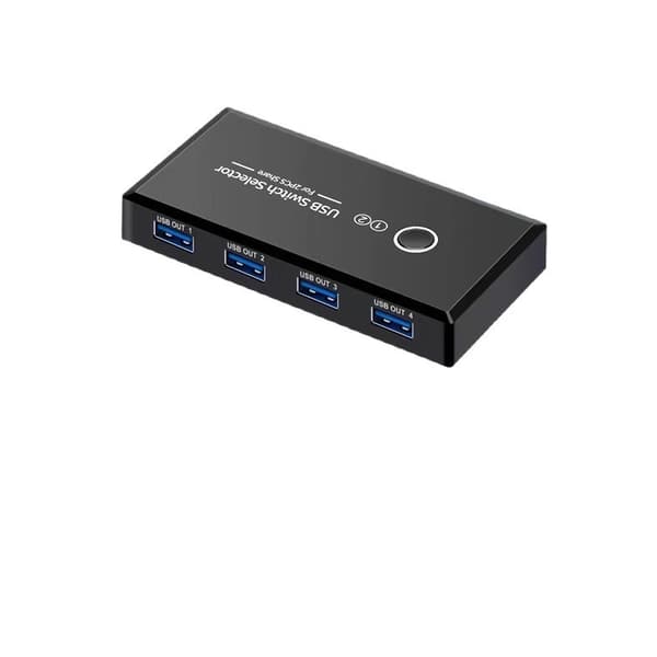 USB 2-i-4-ud printerkontakt, 2 computere deler hub, USB-splitter