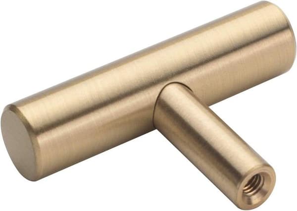 10-pack guld mässing skåp- och lådknoppar, 5 cm