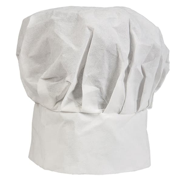 Kokkehatt, én størrelse, polyester, Halloween-kostymetilbehør