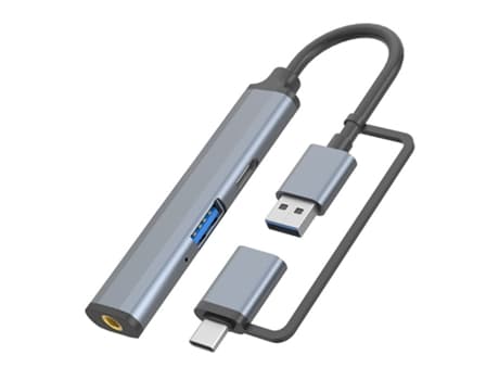 3-in-1 Monitoiminen USB-C Hub -sovitin Audio Cuichilla