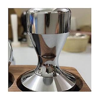 Kaffepresse med flat base, solid rustfritt stål, espressomaskin, kalibrert trykkpresset skinke Aquaforge