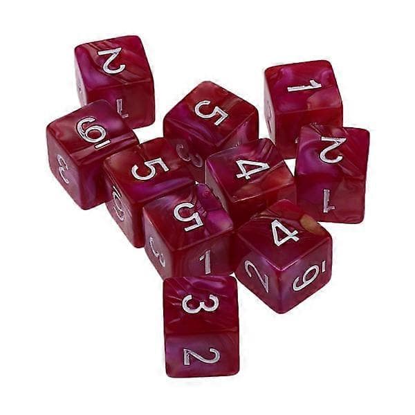 20 stk. 6-sidede terninger 6 d polyhedriske terninger til dungeons and dragons brætspil