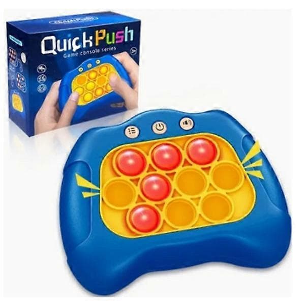 Uusi Quick Push Pop It -peli - Pop It Pro Light Up -peli Quick Push Fid sininen