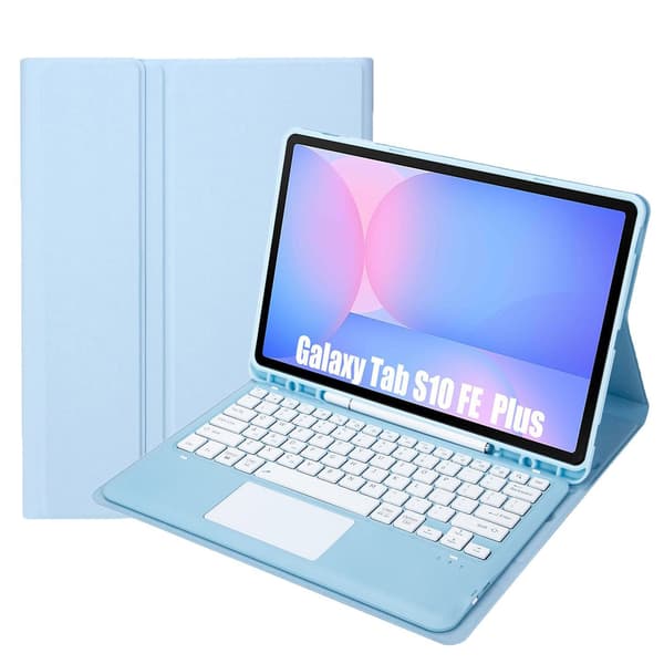 Pekskärmstangentbordsfodral för Samsung Galaxy Tab S10 FE Plus 13.1\", blå