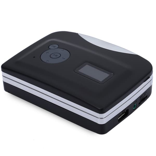 Kassettspiller til MP3-konverterer med kassett til MP3-konvertering, USB-opptak, HiFi-lyd Black