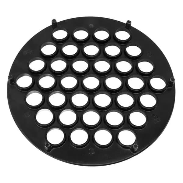 Russisk Ravioli Maker Dumplingform, Aluminiumslegering, 37 Hull, Svart