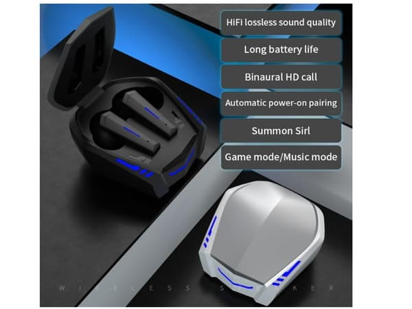 Trådløse Bluetooth in-ear hovedtelefoner, stereomodel, sort-Dugt black
