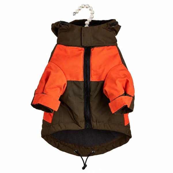 Regnfrakk til hund, vanntett varm jakke, høst vinter, reflekterende, justerbar, blå/mørkebrun/grå Dark Brown M