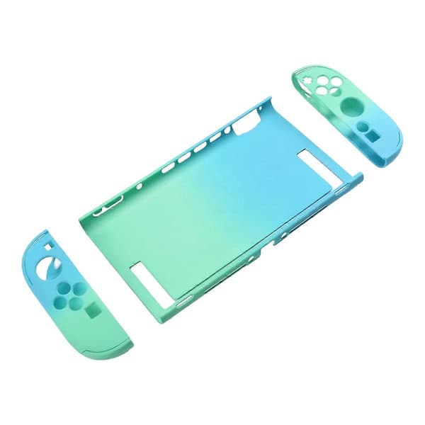 Skyddsfodral för Switch2, dockningsbart, delad typ, stöttåligt skal för Switch2 A Blue Green