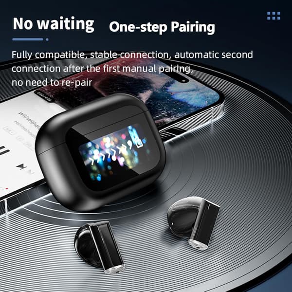 Hvite trådløse Bluetooth-ørepropper for Apple-enheter