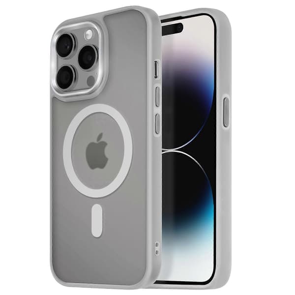 MagSafe-deksel til iPhone 14 Pro Matt Bakside Frostet Grey