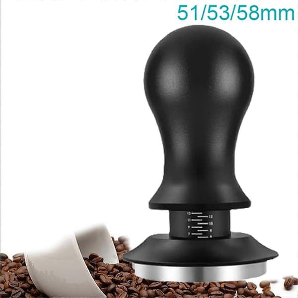 Set med 5 espressokaffe-tillbehör, espressokaffe-tamper, 51 mm Aquaforge