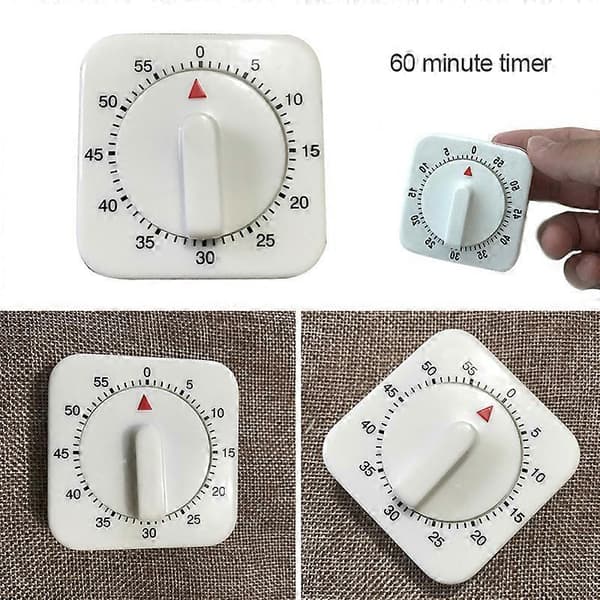 60-minutters nedtellingstidtaker overdimensjonert visuell tidtaker for klasserom 1PCS