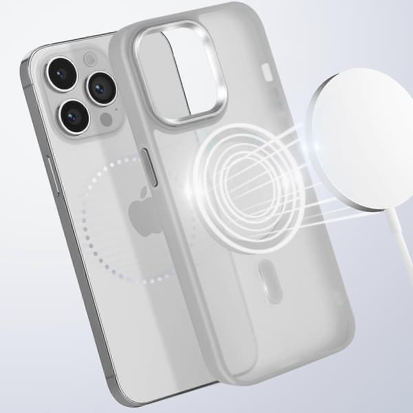 MagSafe-cover til iPhone 14 Pro Mat bagside, matteret Grey