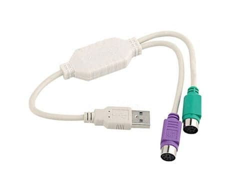 Ps2 Usb Kabel Ledningsadapter Til Tastatur Og Mus Med Ps/2 Interface Indbygget Usb Controller Og Understøtter Ps2 Port Af Kvm