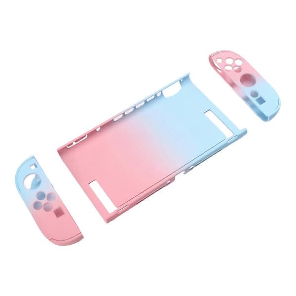 Skyddsfodral för Switch2, dockningsbart, delad typ, stötsäker design, skal för Switch2 B Blue Pink