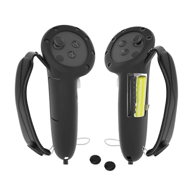 Silikonecover til Quest 3S-controller, komfortabelt ansigtsinterface-beslag-kombisæt til Meta Quest 3S VR-tilbehør Black