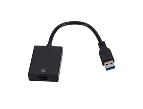 GOEIK USB 3.0 - HDMI 1080P -näytönohjainsovitinkaapeli - Musta