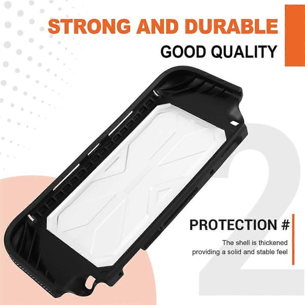 Beskyttelsesdeksel for Switch2 PC+TPU-deksel Anti-fall Integrert Design Switch 2 Hardt Deksel A Black White