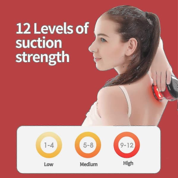 Smart Dynamisk Koppeterapi, Cellulittmassasjeapparat 3 I 1 Vakuumterapimaskin Cellulittfjerner, Gua Sha Massasjeverktøy