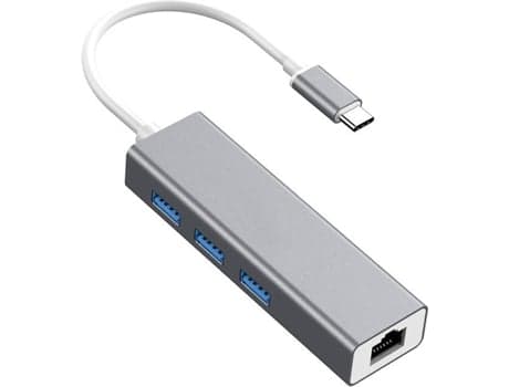 Type-C til rj45 Nettverkskortadapter (100 m - Grå)