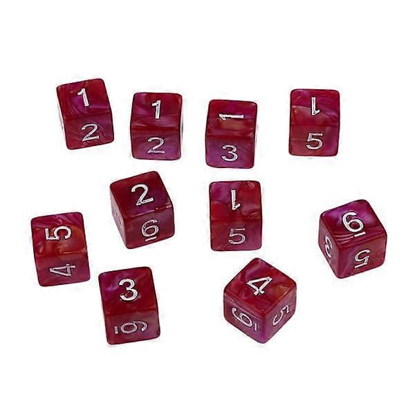 20 st 6-sidiga tärningar 6 d polyedriska tärningar för dungeons and dragons brädspel