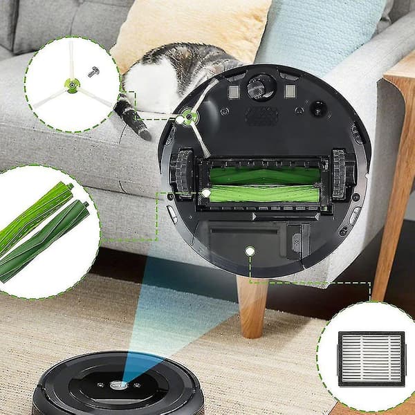 Reservedelssett for iRobot Roomba I robotstøvsuger.