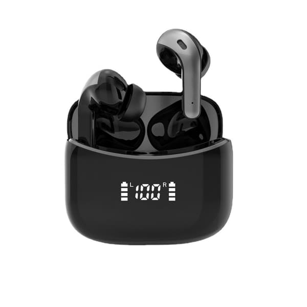 Svarta True Wireless In-Ear Hörlurar Med Mikrofon
