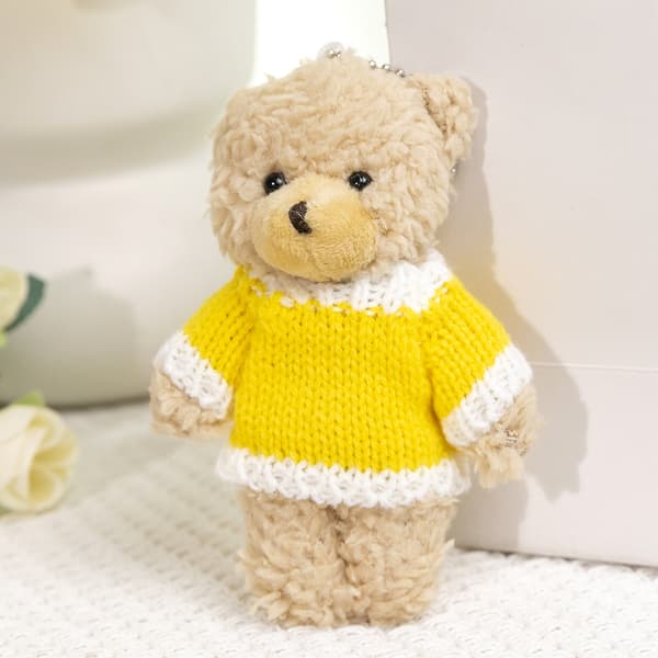 Bamse Plyslegetøjsdukke 10cm / Brown Bear Orange