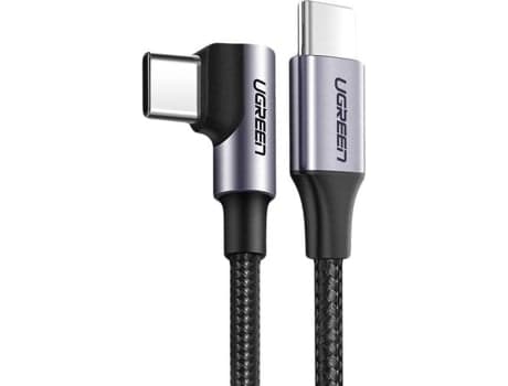UGREEN Vinklad Kabel (USB - 1m - Svart)