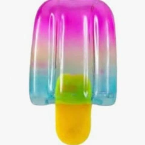 Isbit-stil Maltsukker Sakte Stigende Klemmeleke for Sensorisk Håndlek Blue Squeeze Toy Popsicle