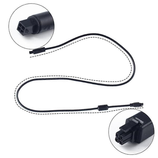 1 stk. for Bambu Lab A1/A1 Mini AMS forlængerkabel AMS Lite 1M 4-benet med magnetisk ring til Bambu A1 Mini 3D-printere Black