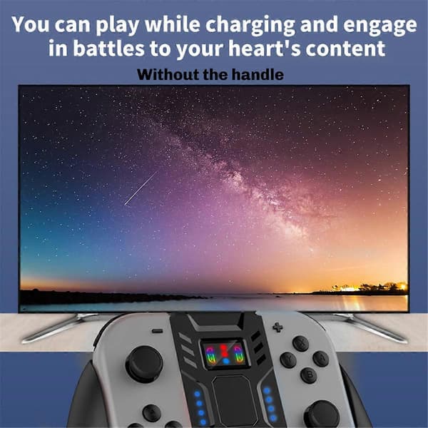 Switch-näytön pidike pelikahva peliohjaimen kahvan pidike Black