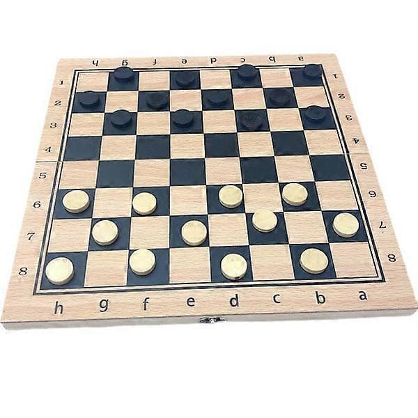 29x29cm 3-i-1 brettspill, sjakk, dam og backgammon