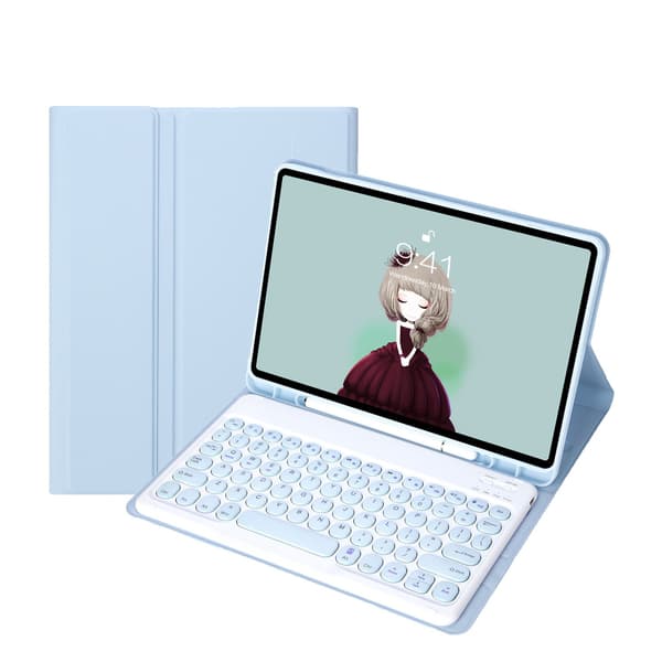 Bluetooth-tangentbordsfodral kompatibelt med Samsung Galaxy Tab S10 Lite 10.9\" blue