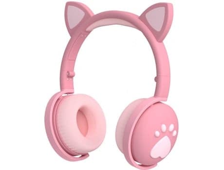 CUICH AVZ8 Bluetooth-hovedtelefoner (On Ear - Mikro-øretelefoner - Pink)