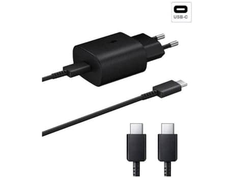 Kit Base Hurtiglader Kabel til Samsung Universal 45W USB-C Sort