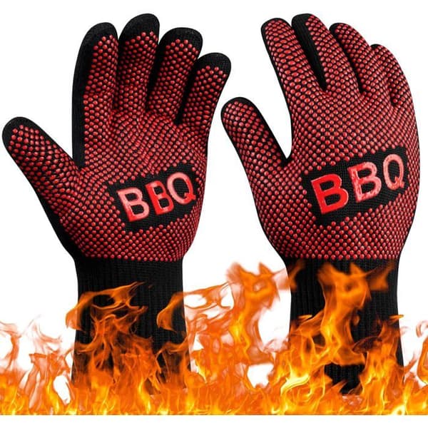 Højtydende varmebestandige grillhandsker, op til 800°C