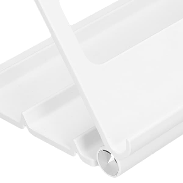 Bærbar Multi-Vinkel Justerbar Tablet Stand, Skrivebordsholder til iOS Huawei, Hvid